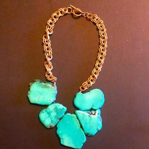 Turquoise chunky necklace